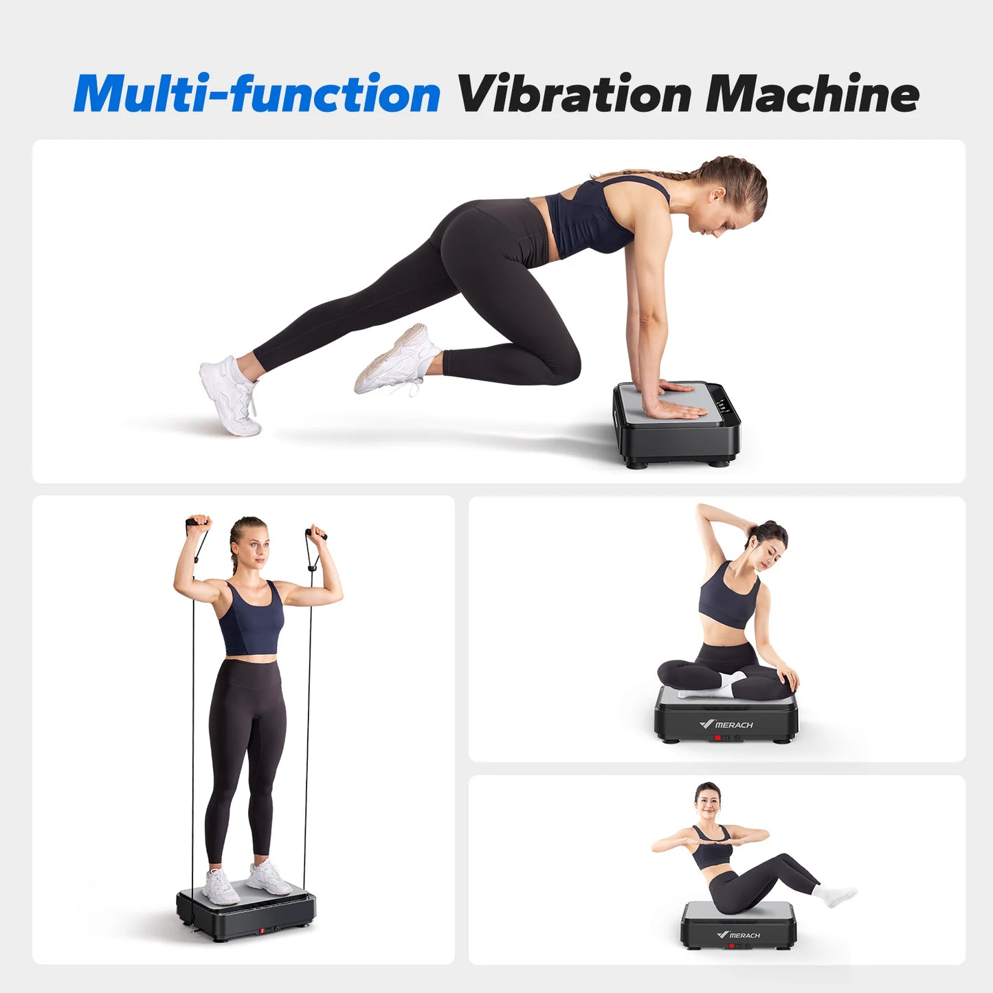 Vibration Plate Exercise Machine for Lymphatic Drainage Pain Relief Fat Burning and Weight Loss