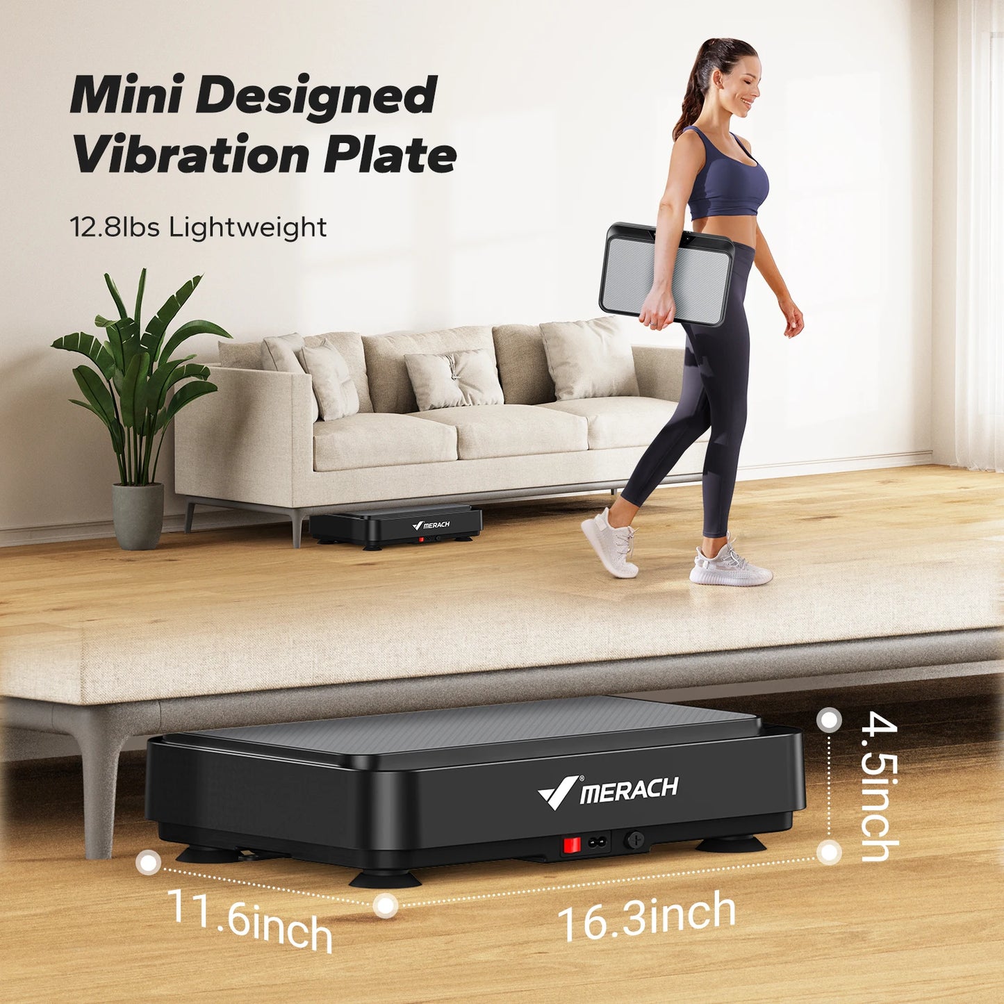Vibration Plate Exercise Machine for Lymphatic Drainage Pain Relief Fat Burning and Weight Loss