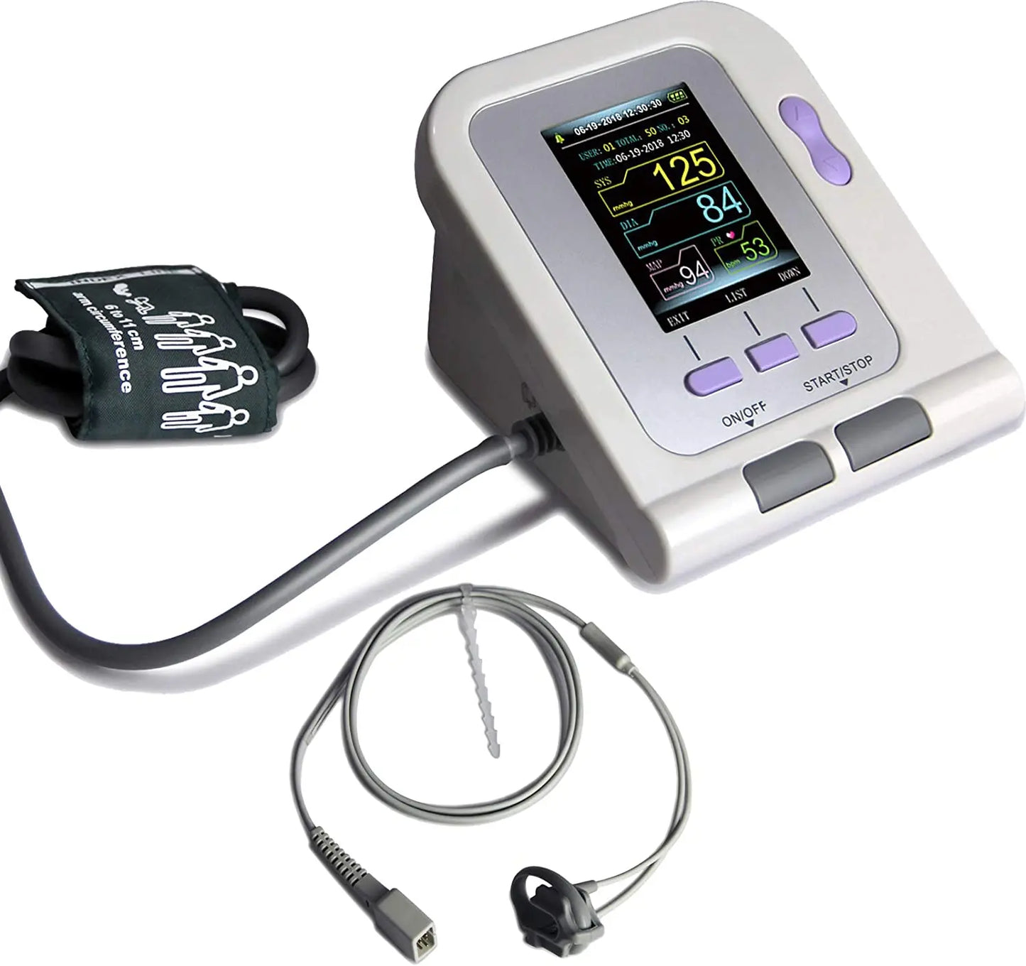 Neonate/Infant/Adult Blood Pressure Monitor and SPO2 Probe