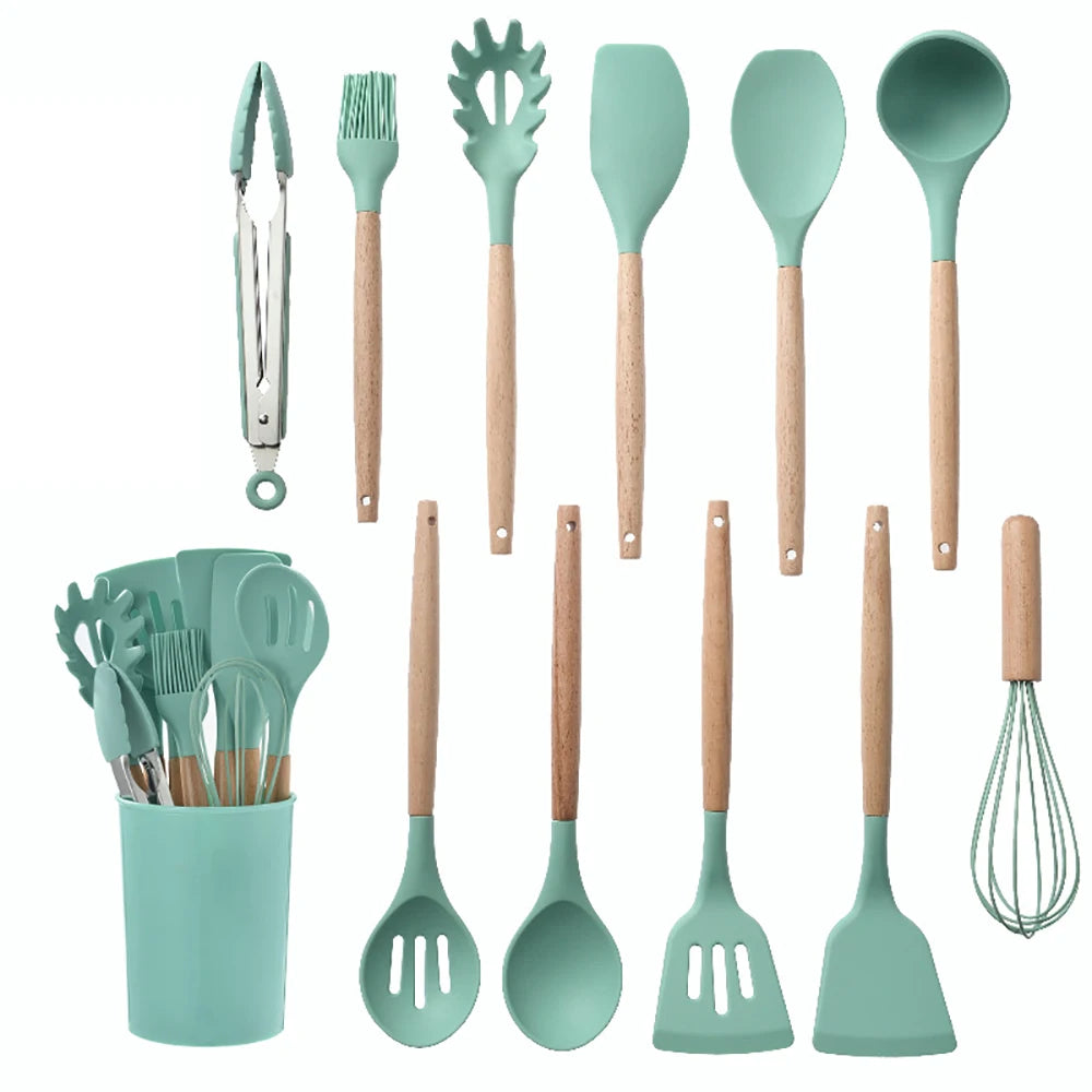 Silicone Kitchenware Cooking Utensils Set