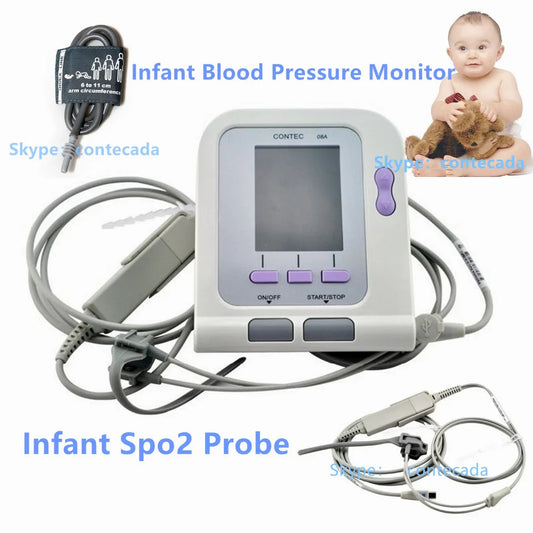 Neonate/Infant/Adult Blood Pressure Monitor and SPO2 Probe