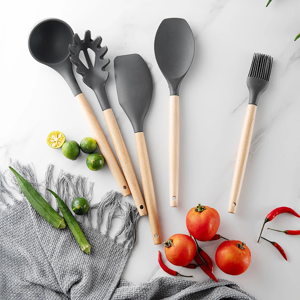 Silicone Kitchenware Cooking Utensils Set