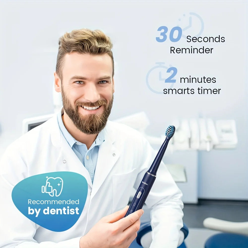 Electric Toothbrush for Dental Care Smart Timer, Rechargeable