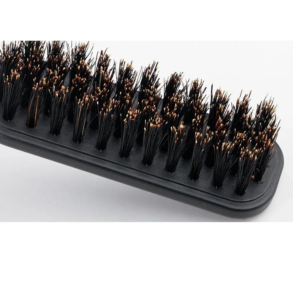 Boar Bristle Sandalwood Beard Comb Pocket Hair Brush