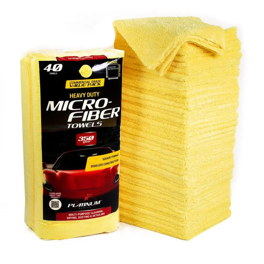 40 Pack Heavy Duty Multi-Purpose Microfiber Towel