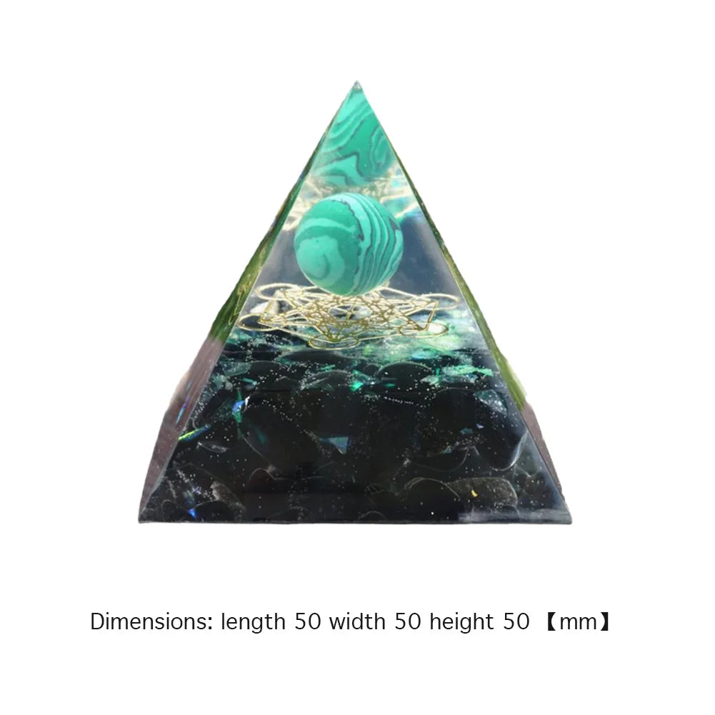 Orgone Pyramid Meditation Crystal Stone Energy Generator