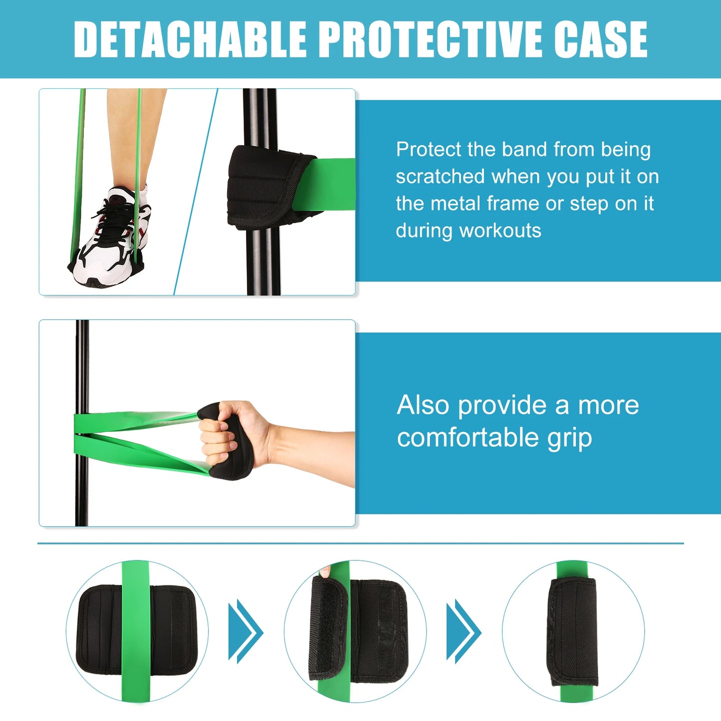 Set of Resistance Loop Exercise Stretch Bands