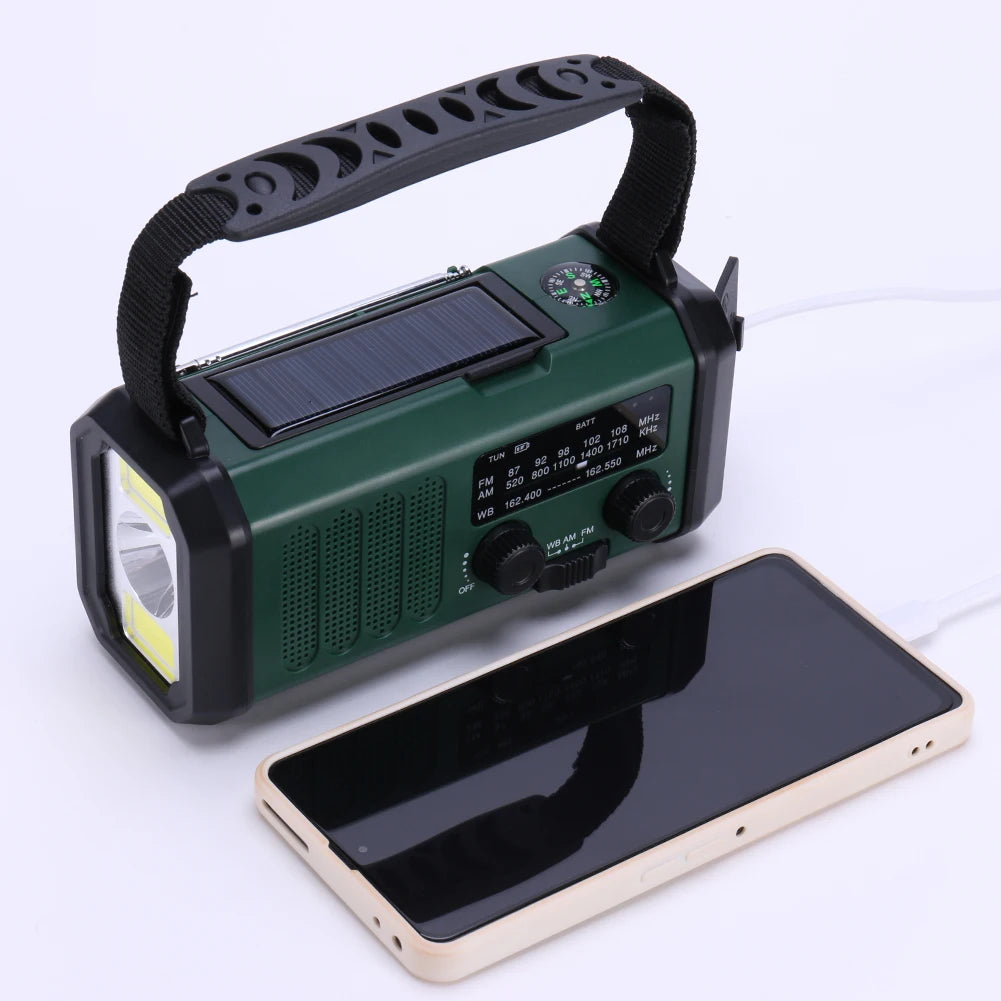 AM/FM/NOAA Solar Weather Flashlight Emergency Radio