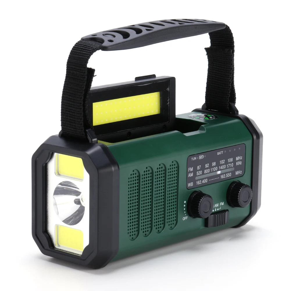 AM/FM/NOAA Solar Weather Flashlight Emergency Radio