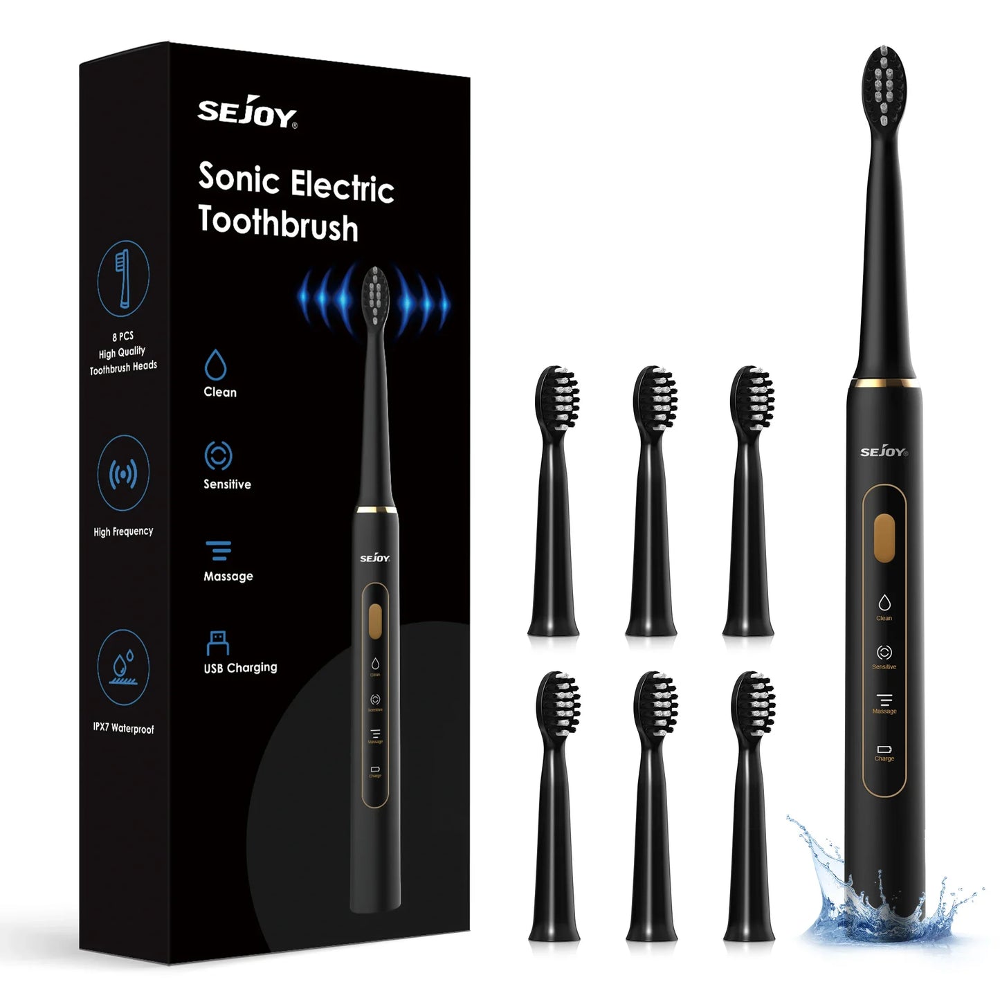 Electric Toothbrush for Dental Care Smart Timer, Rechargeable