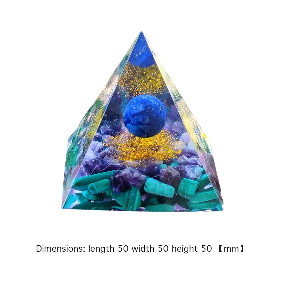 Orgone Pyramid Meditation Crystal Stone Energy Generator