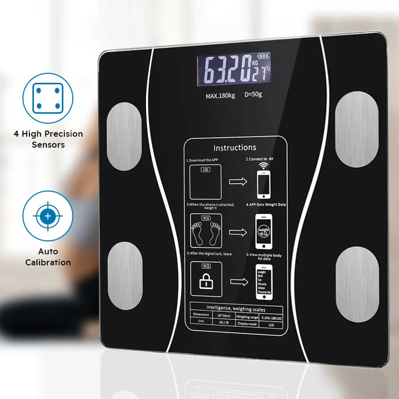 Smart Body Fat and Bathroom Weight Scale