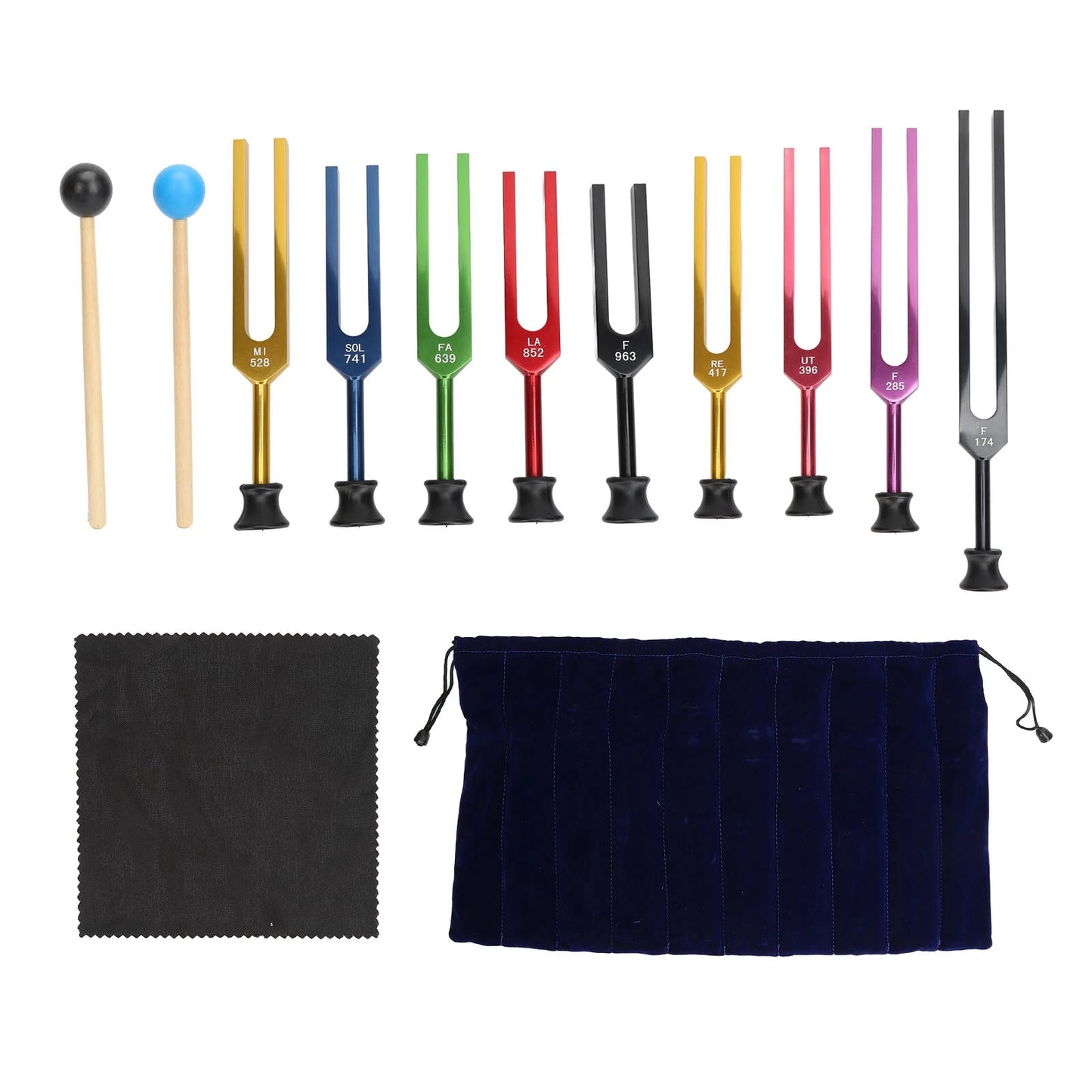 Tuning Forks Set Aluminum Alloy Long Vibration Time