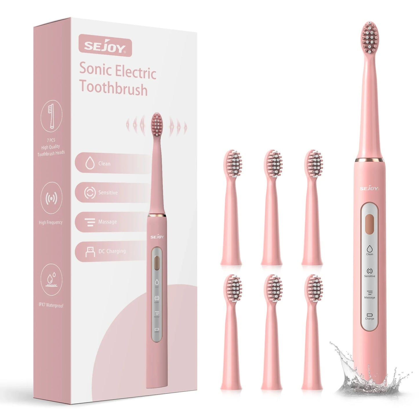 Electric Toothbrush for Dental Care Smart Timer, Rechargeable