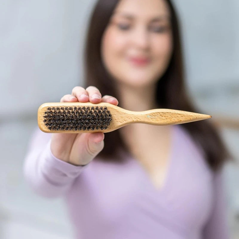 Boar Bristle Teasing & Smoothing Hair Brush