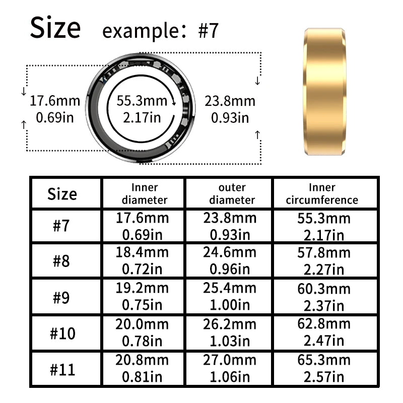 Smart Ring With Charging Compartment Multifunction Monitor