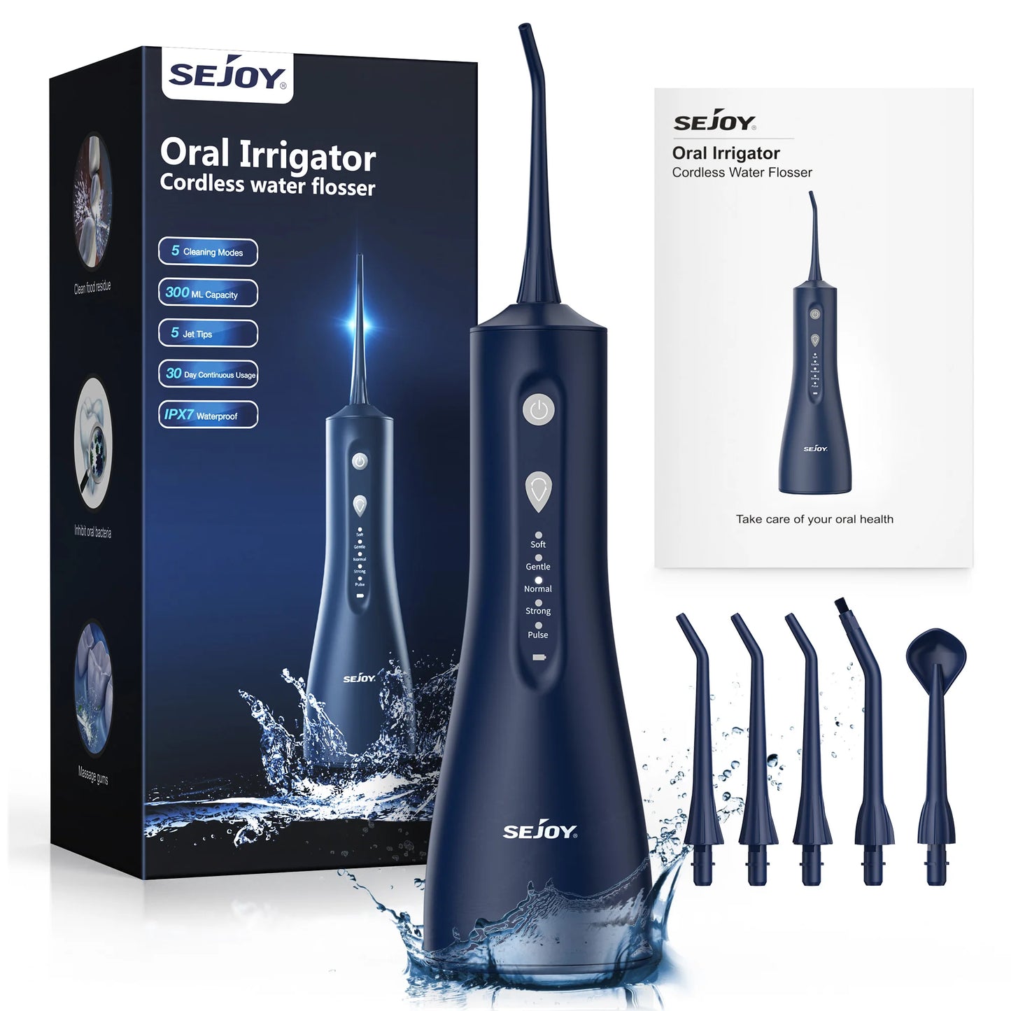 Portable Oral Irrigator Rechargeable Dental Cleaner