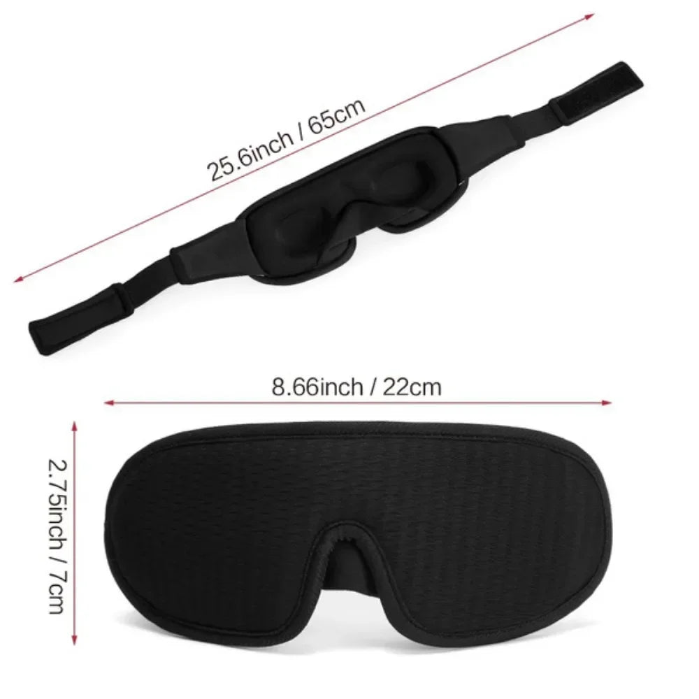 3D light-blocking sleep eye mask