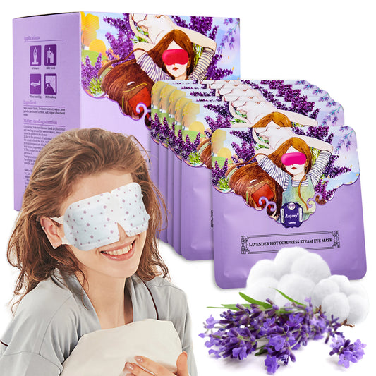 10Pcs Lavender Eye Mask, Self Heating